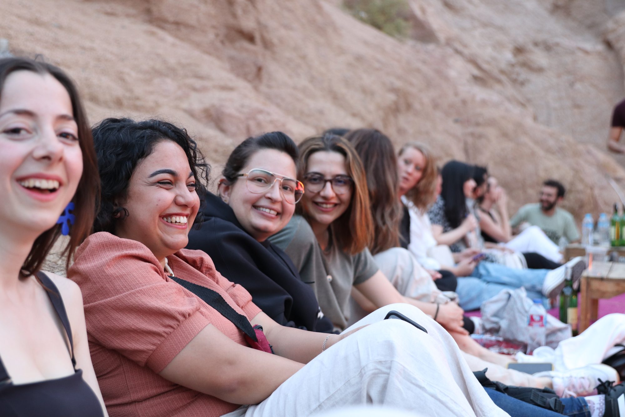 A group of fellows outdoors